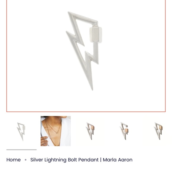 marla aaron Jewelry - Marla Aaron bolt lock silver